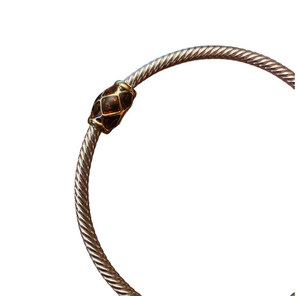 John Medeiros Small Wire Bangle Bracelet Tortoise Shell B3687-AK0L - Picture 4 of 4